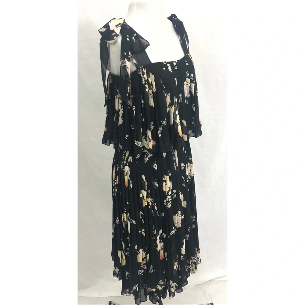 Albert Nipon Dress Vintage Pleated 2 - Picture 4 of 11